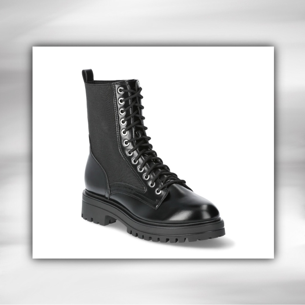 No Boundaries Women's Knit Combat Boot